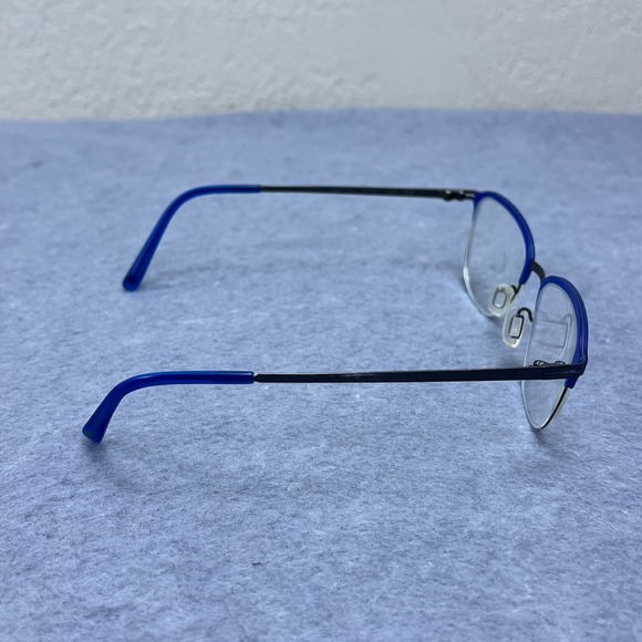 MODO Glasses 4077 Eyeglasses Frames Only 47-20-140 Titanium Blue‎ Half Rim Japan - Picture 5 of 12